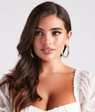 Chic And Bold Large Hoop Earrings