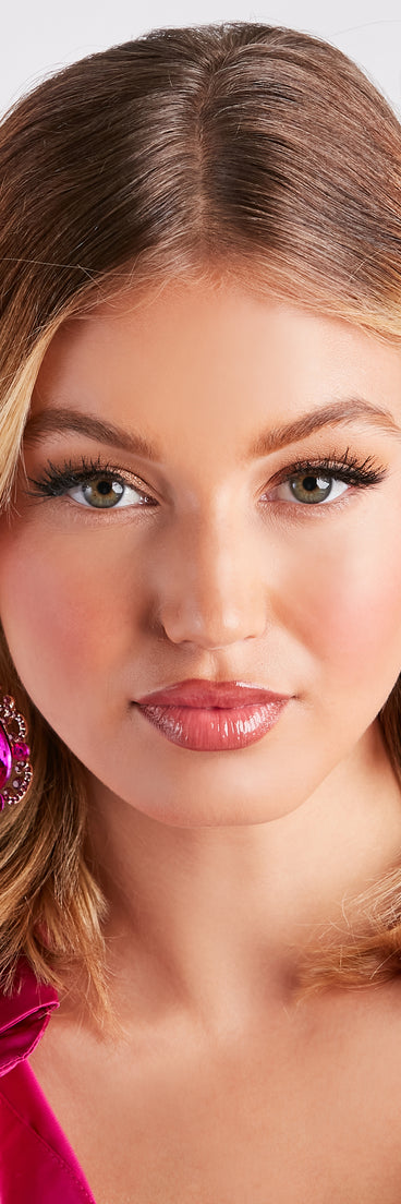 Gorgeous Glam Look Gemstone Chandelier Earrings