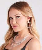 In My Glam Era Rhinestone Hoop Earrings