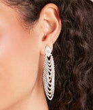 Elegance Served Rhinestone Chandelier Earrings