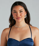Pop Of Edge Gem Rhinestone Ear Crawlers