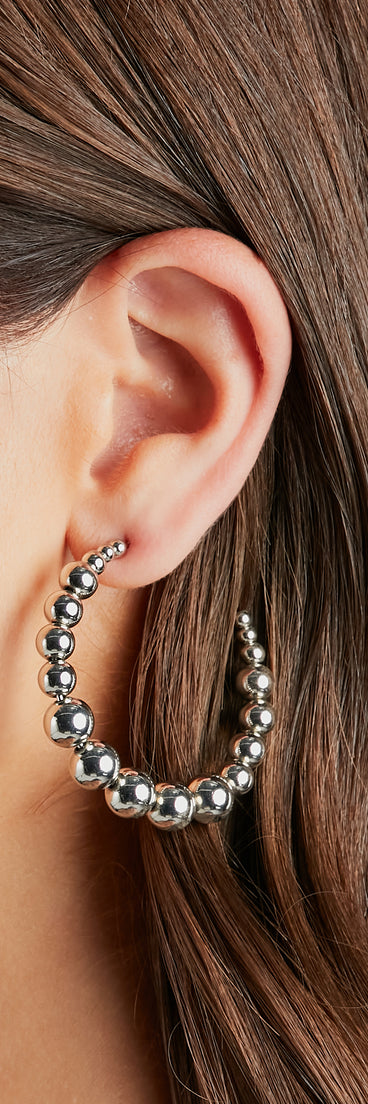 Next Level Beaded Hoop Earrings
