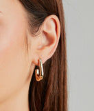 Elevated Chic Flat Hoop Earrings
