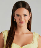Elevated Chic Flat Hoop Earrings