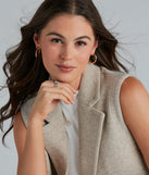 Sleek 14K Gold Plated Small Hoop Earrings
