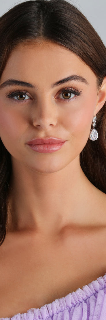 Beautiful Radiance Cubic Zirconia Drop Earrings