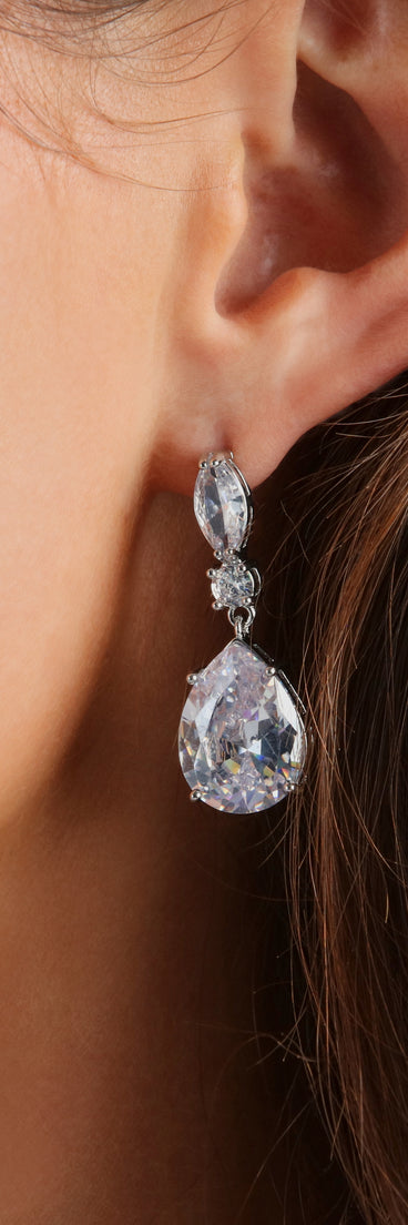Beautiful Radiance Cubic Zirconia Drop Earrings