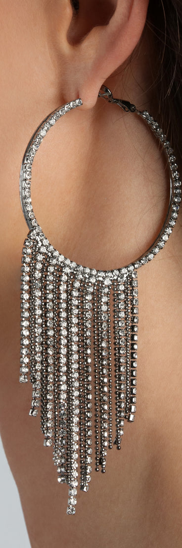 Fiercely Fringed Hoop Fringe Earrings