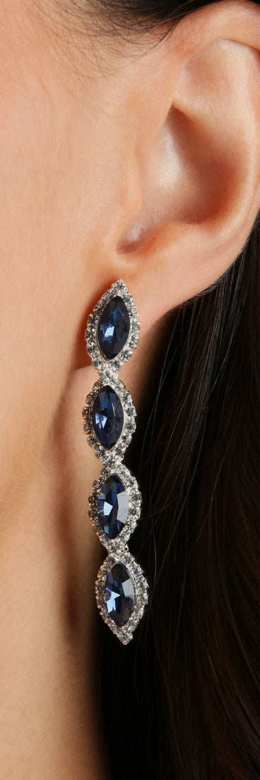 Feeling Regal Gemstone Duster Earrings