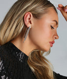 Edgy Glamour Rhinestone Fringe Earrings