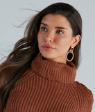 Stunningly Twisted Hoop Earrings