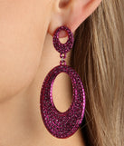 Fabulous Glamour Rhinestone Oval Earrings