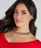 Cute Stud Chain Link Earrings