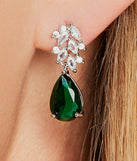 Sophisticated Chic Gemstone Rhinestone Earrings