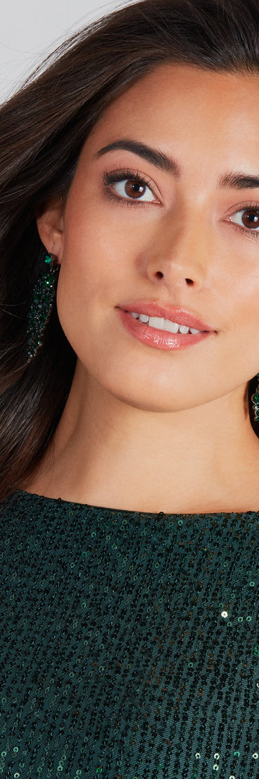 So Grand Rhinestone Chandelier Earrings