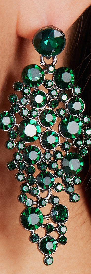 So Grand Rhinestone Chandelier Earrings