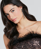 Appealing Chic Rhinestone Fringe Earrings