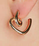 Drawn To You Mini Heart Hoop Earrings