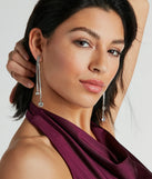 Stunning Shine Rhinestone Dainty Duster Earrings