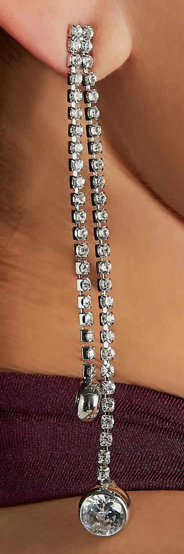 Stunning Shine Rhinestone Dainty Duster Earrings