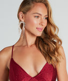 Chic Glimmer Rhinestone-Draped Statement Earrings