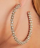 Got That Glitzy Vibe Rhinestone Hoop Earrings