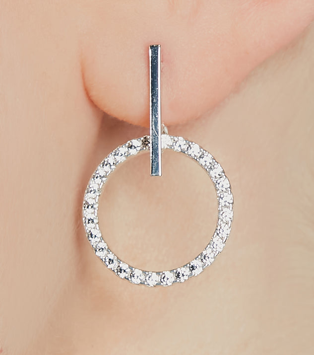 Pretty Sparkle Sterling Silver Plated Cubic Zirconia Hoop Earrings Windsor Australia
