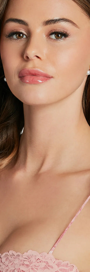 Adorably Glam Faux Pearl Bow Earrings