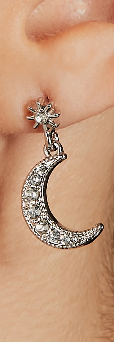 Celestial Sweetheart Moon And Star Earrings