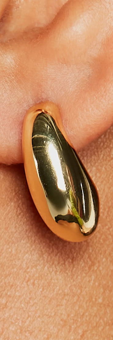 Sleek Shine 14K Gold Plated Mini Hoop Earrings