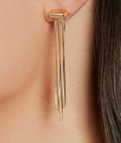 Distinct Moment Fringe Snake Chain Earrings
