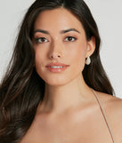 Gleam Girl Rhinestone Teardrop Earrings