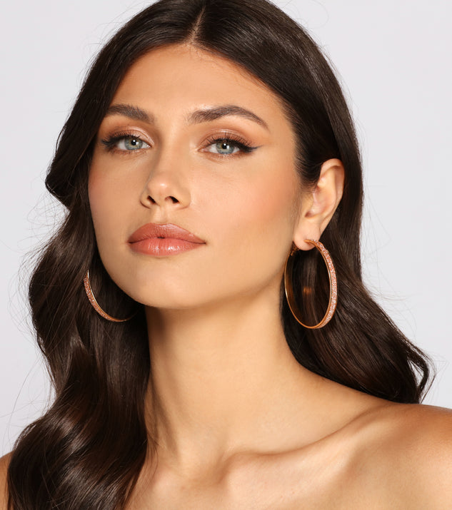 A Shimmering Trio Hoop Earring Set