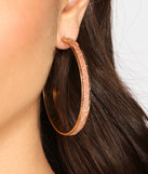 A Shimmering Trio Hoop Earring Set