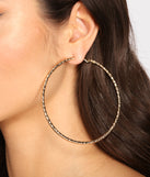 A Shimmering Trio Hoop Earring Set