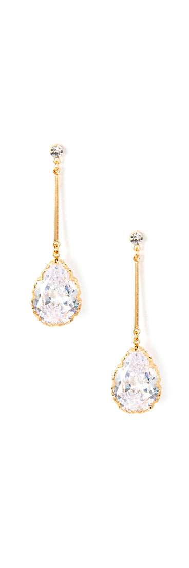 Cubic Zirconia Drop Earrings
