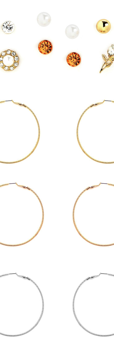 Rhinestone Frenzy Earring Variety Pack is the perfect Homecoming look pick with on-trend details to make the 2023 HOCO dance your most memorable event yet!