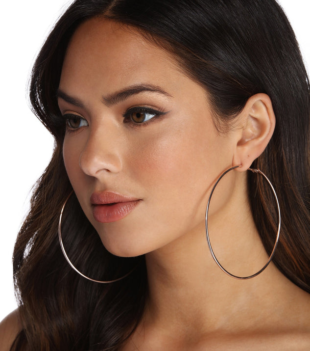 Sleek N' Chic Hoop Earrings for 2022 festival outfits, festival dress, outfits for raves, concert outfits, and/or club outfits