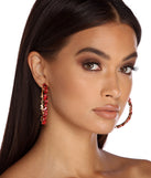 In Lust Gemstone Hoops