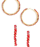 In Lust Gemstone Hoops