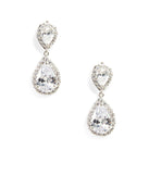 Cubic Zirconia Teardrop Earrings