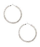 Large Luxe Rhinestone Hoops