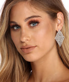 Sparkling With Beauty Rhinestone Earrings is the perfect Homecoming look pick with on-trend details to make the 2023 HOCO dance your most memorable event yet!