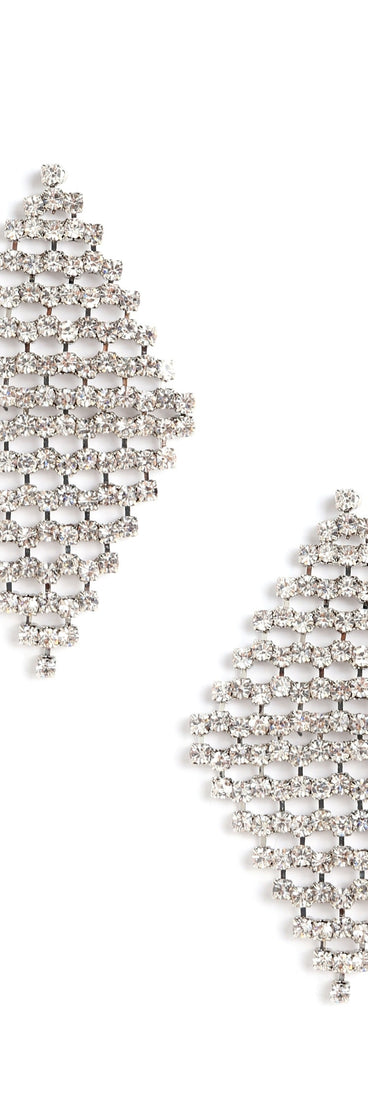 Sparkling With Beauty Rhinestone Earrings