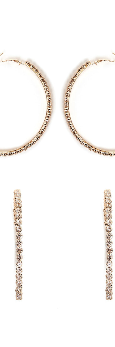 So Extra Rhinestone Hoops