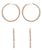 So Extra Rhinestone Hoops