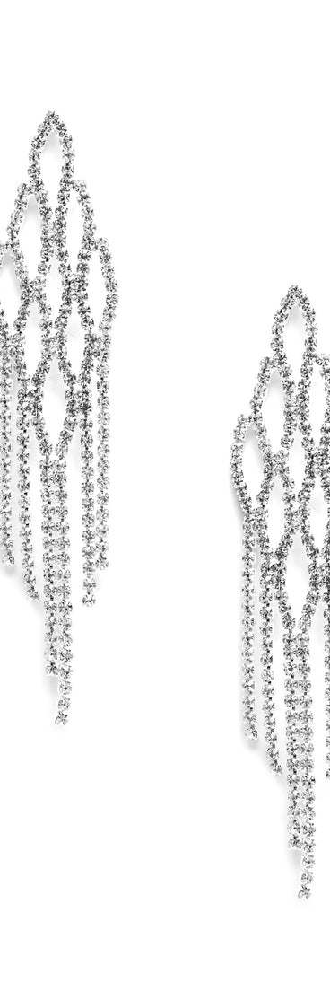 Cascade Into Elegance Rhinestone Earrings
