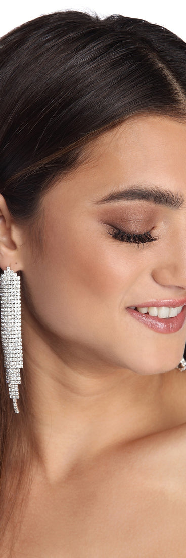 Glam Goals Rhinestone Earrings for 2022 festival outfits, festival dress, outfits for raves, concert outfits, and/or club outfits