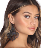 Filigree Gemstone Statement Earrings for 2022 festival outfits, festival dress, outfits for raves, concert outfits, and/or club outfits