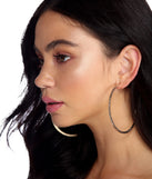 Large Textured Hoops